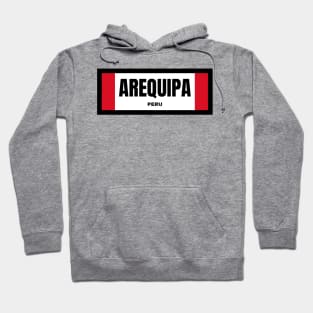 Arequipa City in Peruvian Flag Hoodie